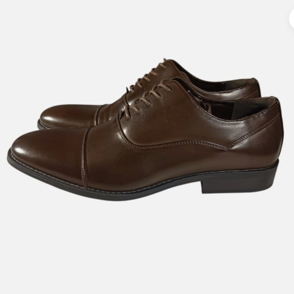 Unlisted by Kenneth Cole Men's Half Time Oxford Shoes Size 11.5 Brown lace up